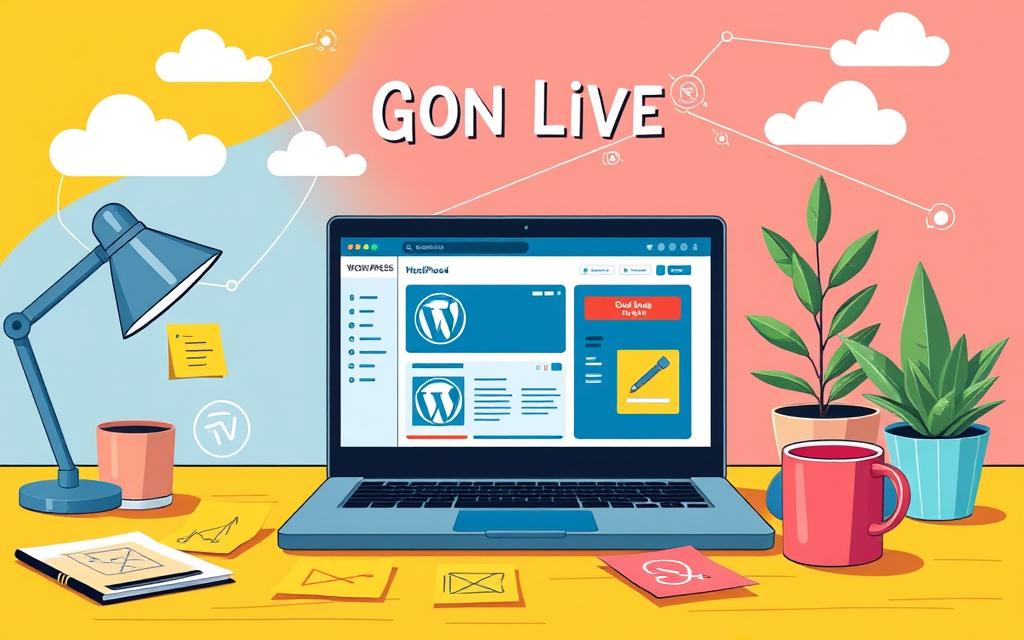 how do i make my wordpress website live