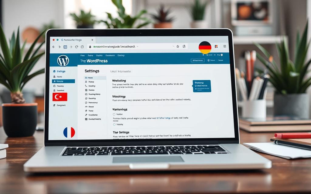 how to change the language on wordpress