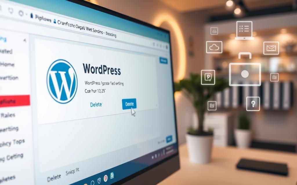 how to delete wordpress from cpanel