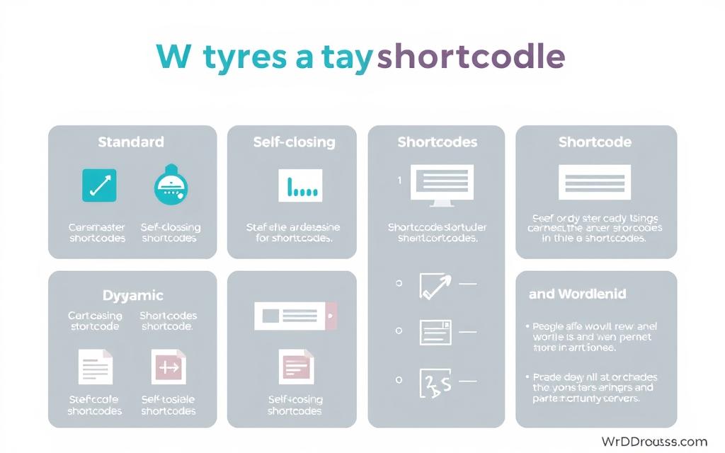 types of shortcodes in WordPress