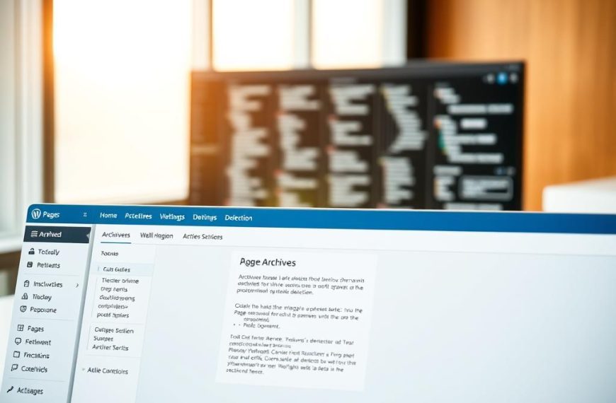 how to archive a page in wordpress