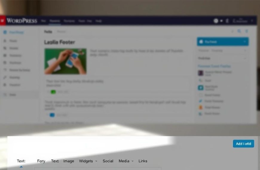 How to add a footer widget in WordPress